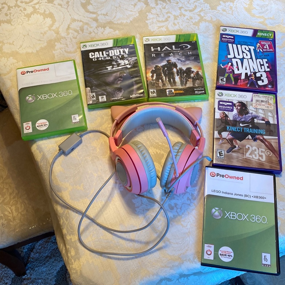 XBox 360 Gaming Videos/Headset